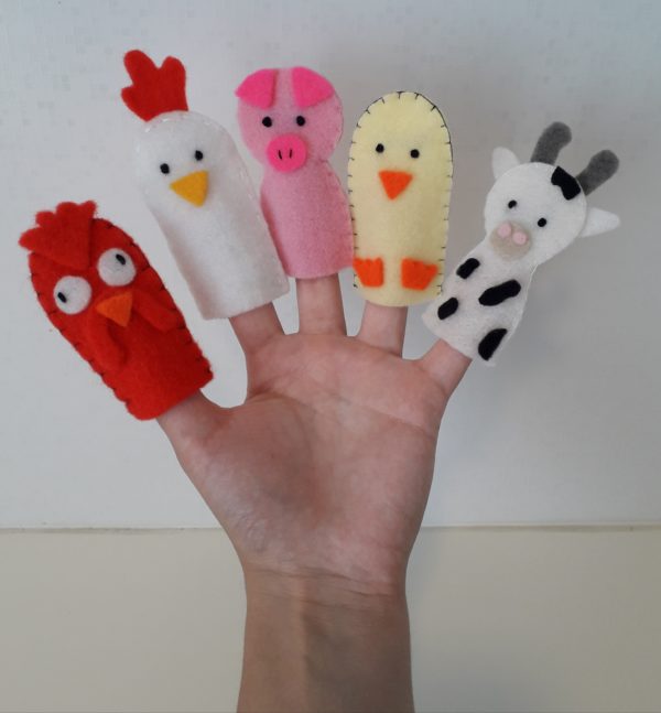 títeres de dedo de animales